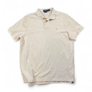 POLO Ralph Lauren Men’s XL Pink Cotton Classic Fit Polo Shirt Preppy Casual Knit